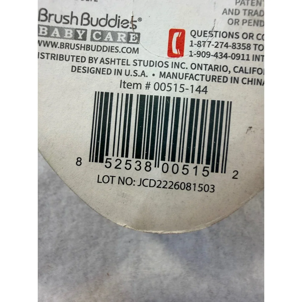 Brush Buddies Baby Care Finger Toothbrush Clear Soft Bristle 0-3 Years 00515-144
